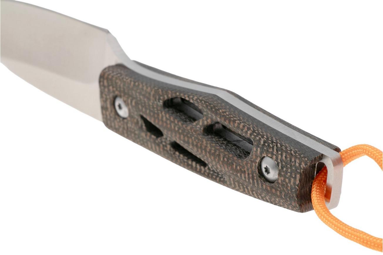 Rough Ryder RR2601 Satin 440, Brown Micarta, vaststaand mes