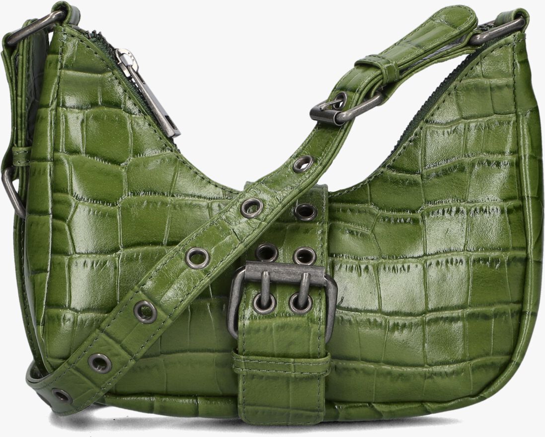 N\u00DANOO groene n&uacute;noo schoudertas palma buckle texas