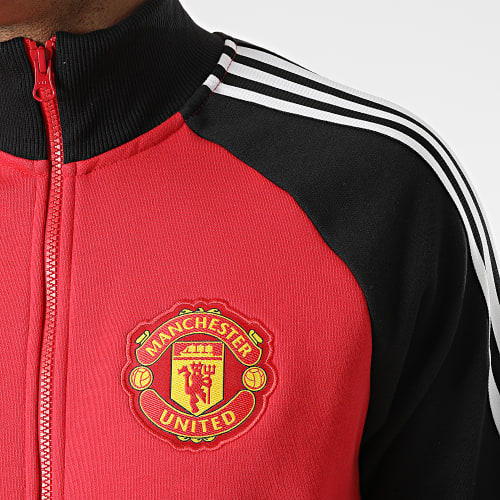 Veste Zippée Manchester United FC 21 H63993 Rouge Noir