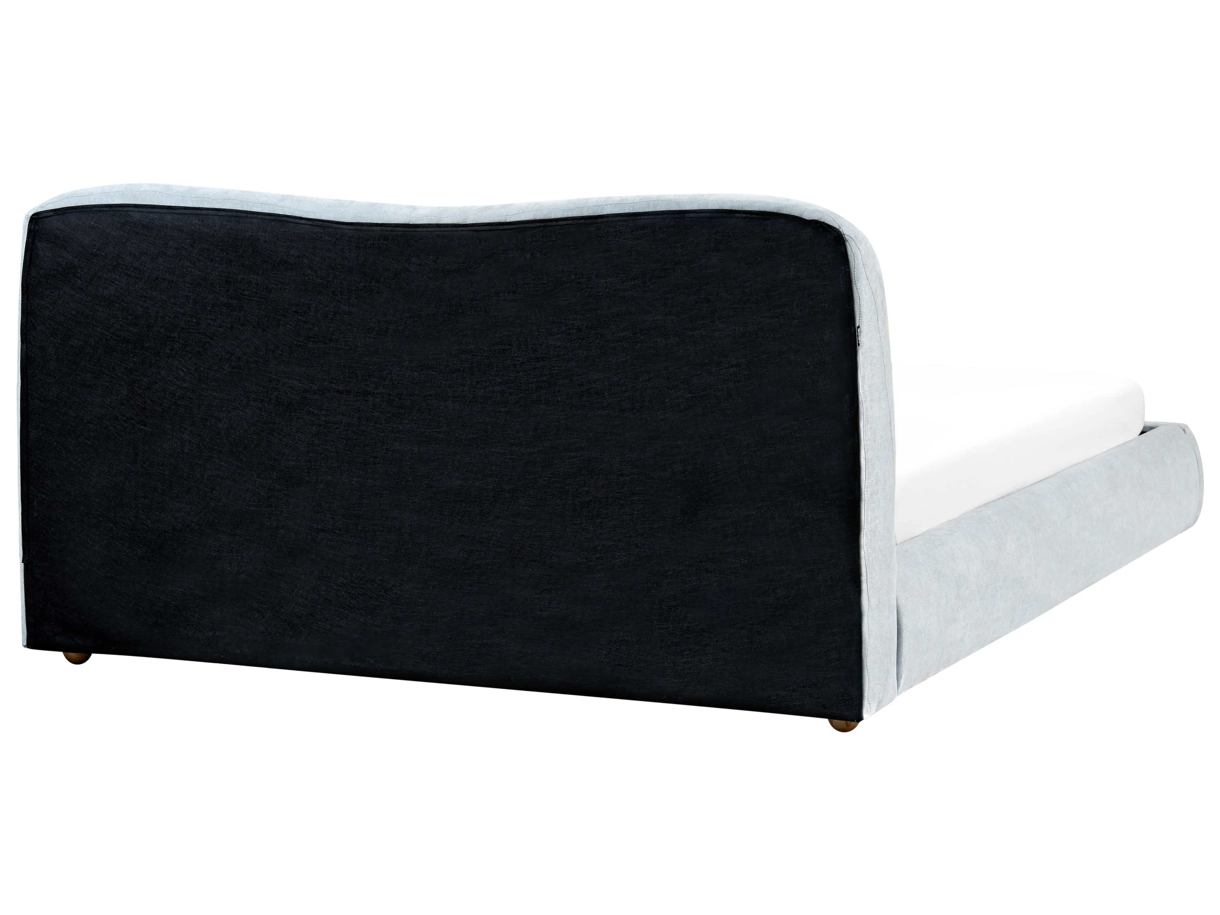 Bed met opbergruimte Chenille BLAGNAC 180 x 200 cm Lichtblauw