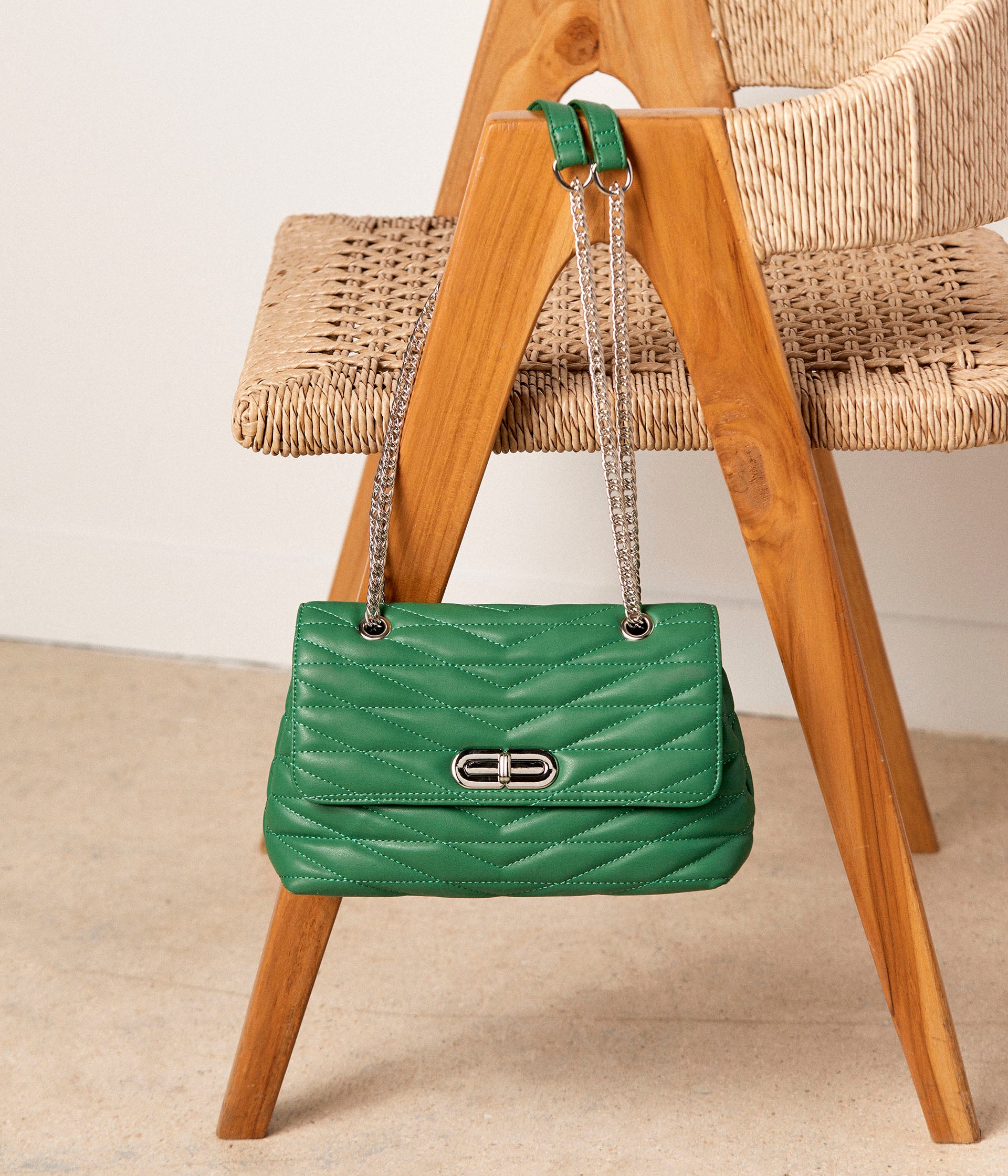 Sac à main vert Charles