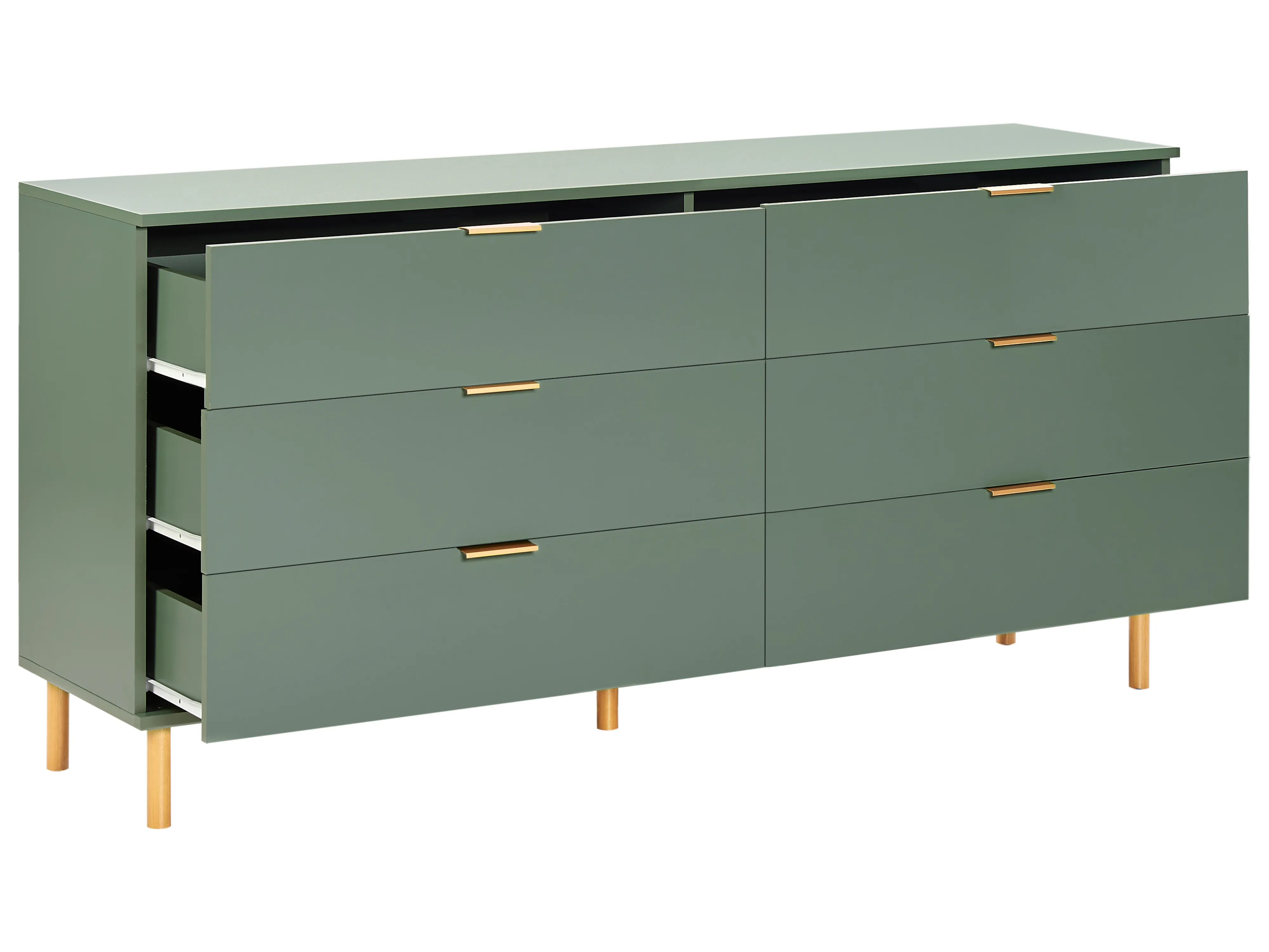 Ladekast 6 lades WALPOLE Groen