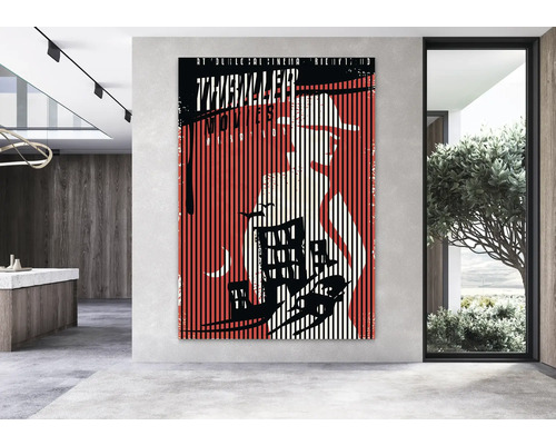 Akoestisch paneel, digitaal bedrukt, Thriller 1, 2400 x 1693 x 19 mm, Set = 3 individuele panelen