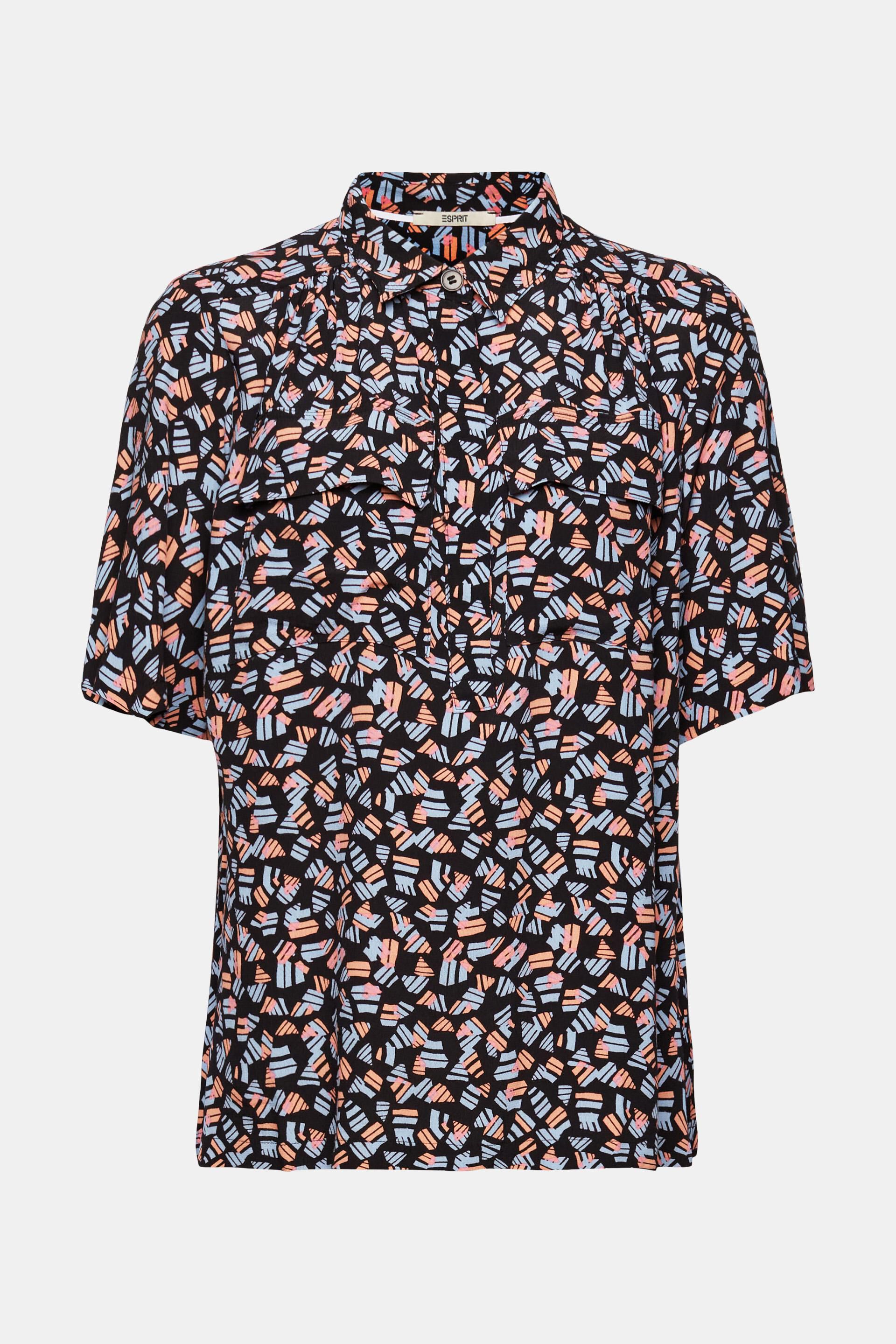 Blouse en crêpe à motif all-over