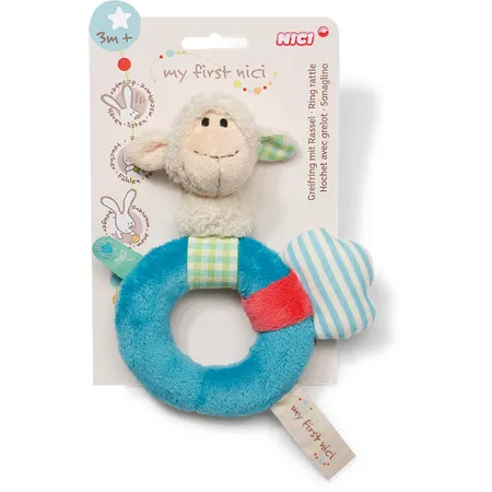 NICI My First NICI Greifring Lamm mit Rassel