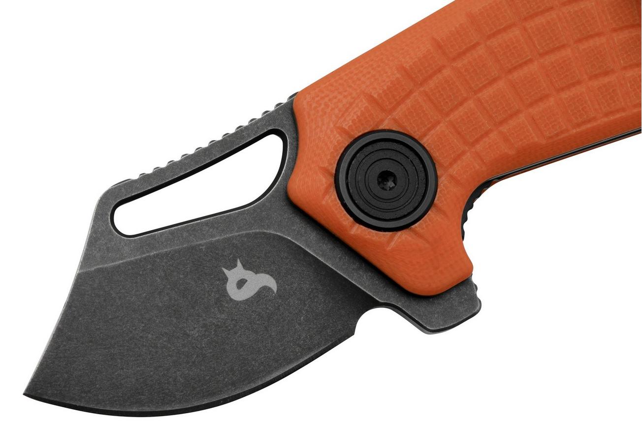 Black Fox Puck BF-761OR Blackwashed D2 Orange G10, zakmes