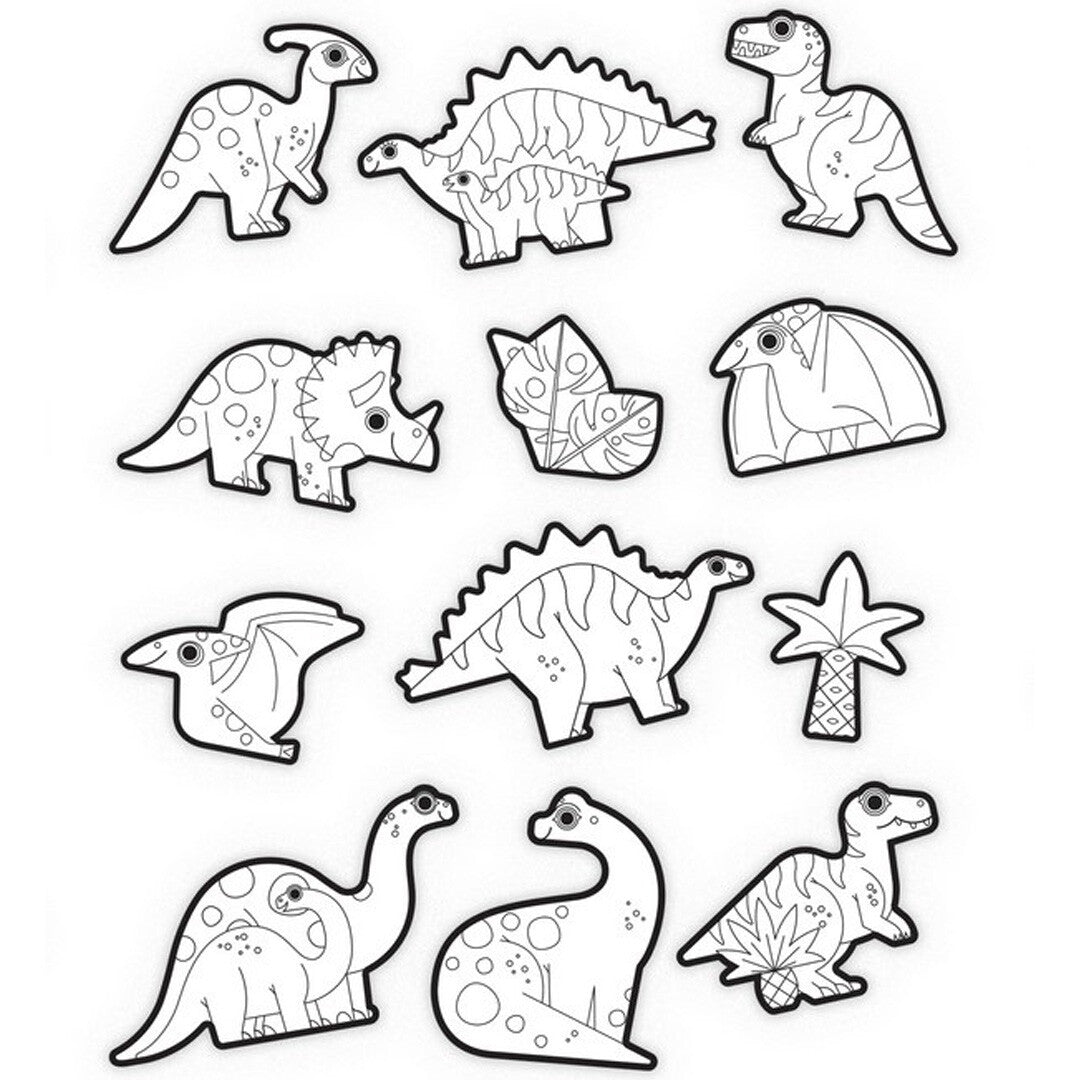 Crocodile creek kleurstickers dinosaurus