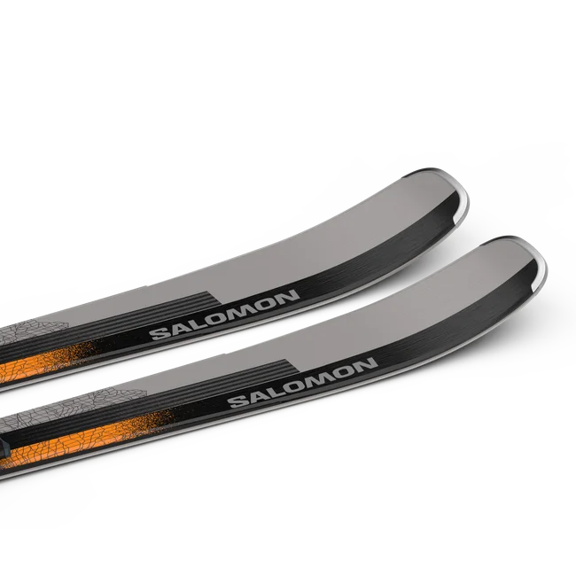 STANCE 84 (and M12)  All Mountain-Ski-Set, Unisex Black/NeonOrange/Dove