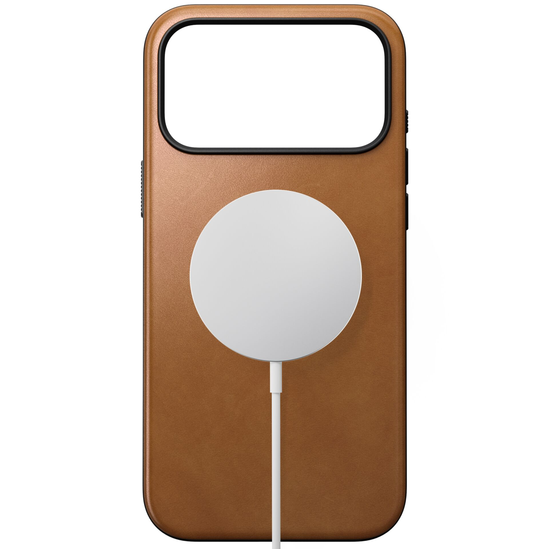 iPhone 17 Pro Max MagSafe Echtleder Hülle Modern Leather Case (NM014261858) - English Tan