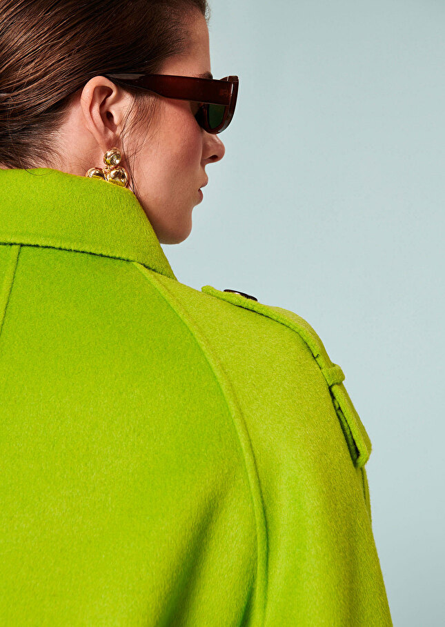 Blouson Bettyvert en laine double face