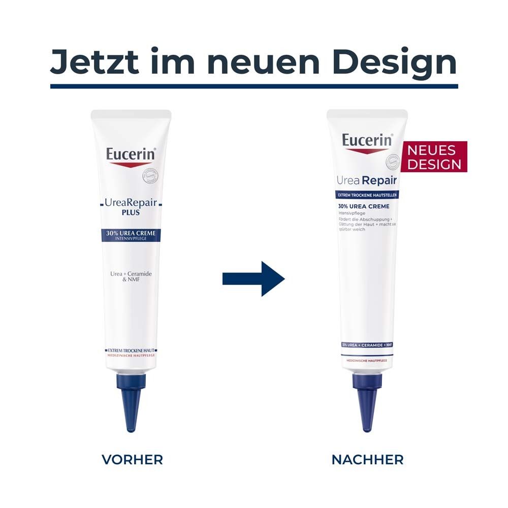 Eucerin® UreaRepair 30% Urea Creme –  Hautpflege reduizert verdickte und schuppende Haut - Jetzt 3€ sparen mit Code 