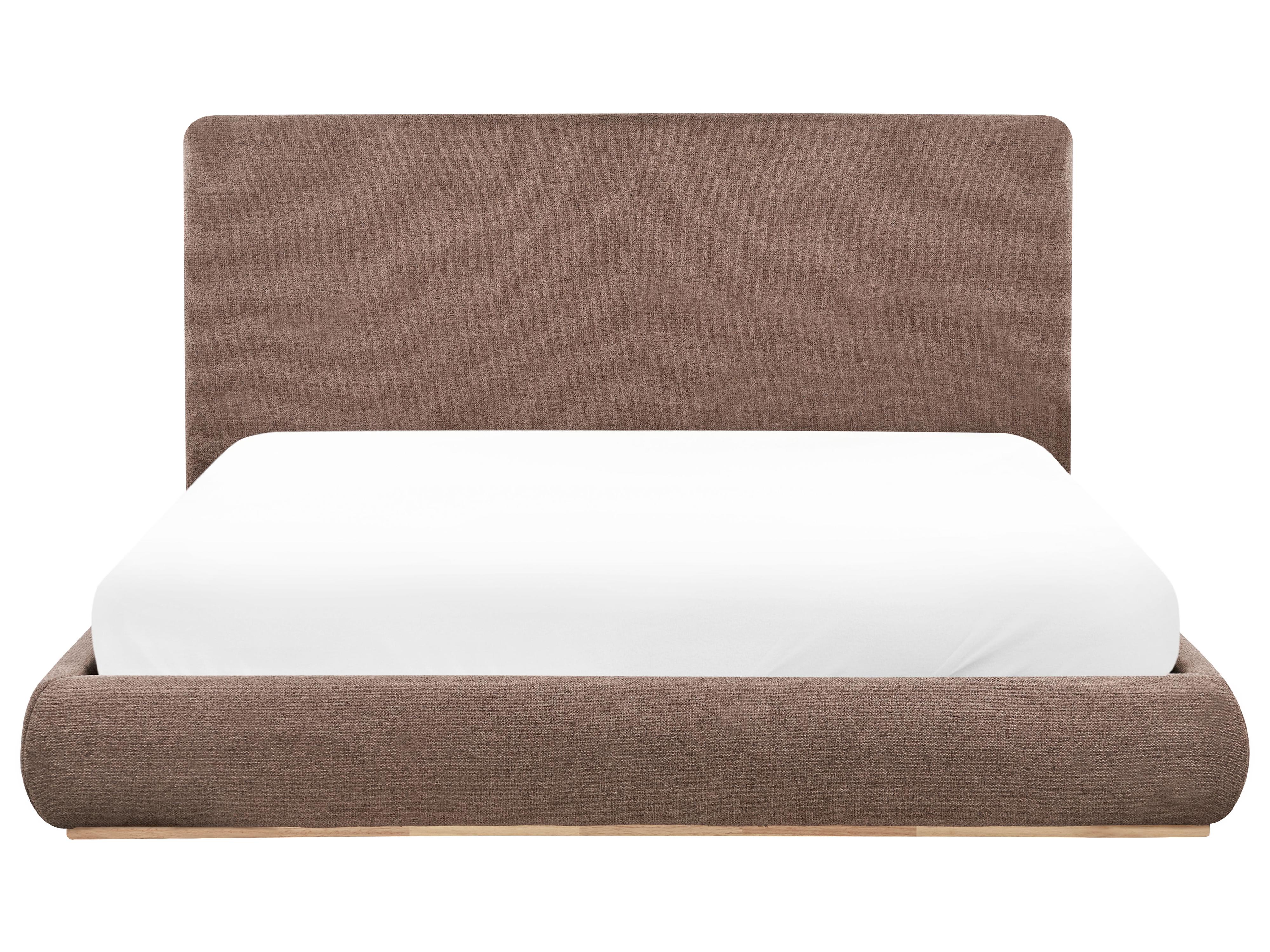 Bed met opbergruimte Stof CAMPAGNE 180 x 200 cm Donkerbruin
