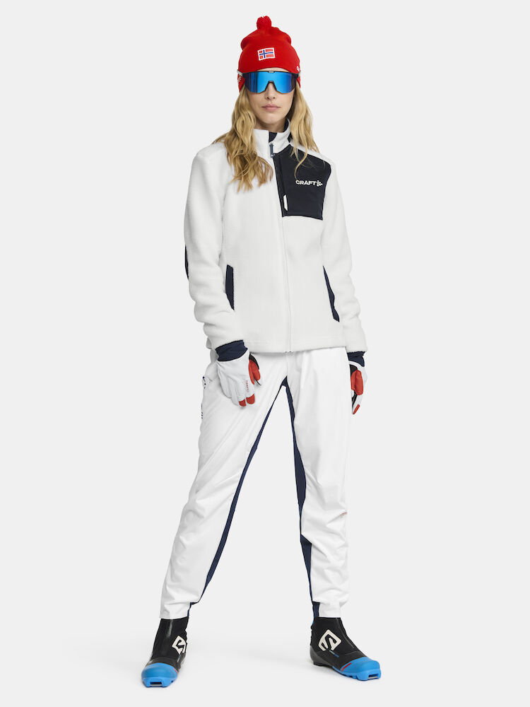 NOR Explore Pile Fleece Jacket Dame White/Blaze