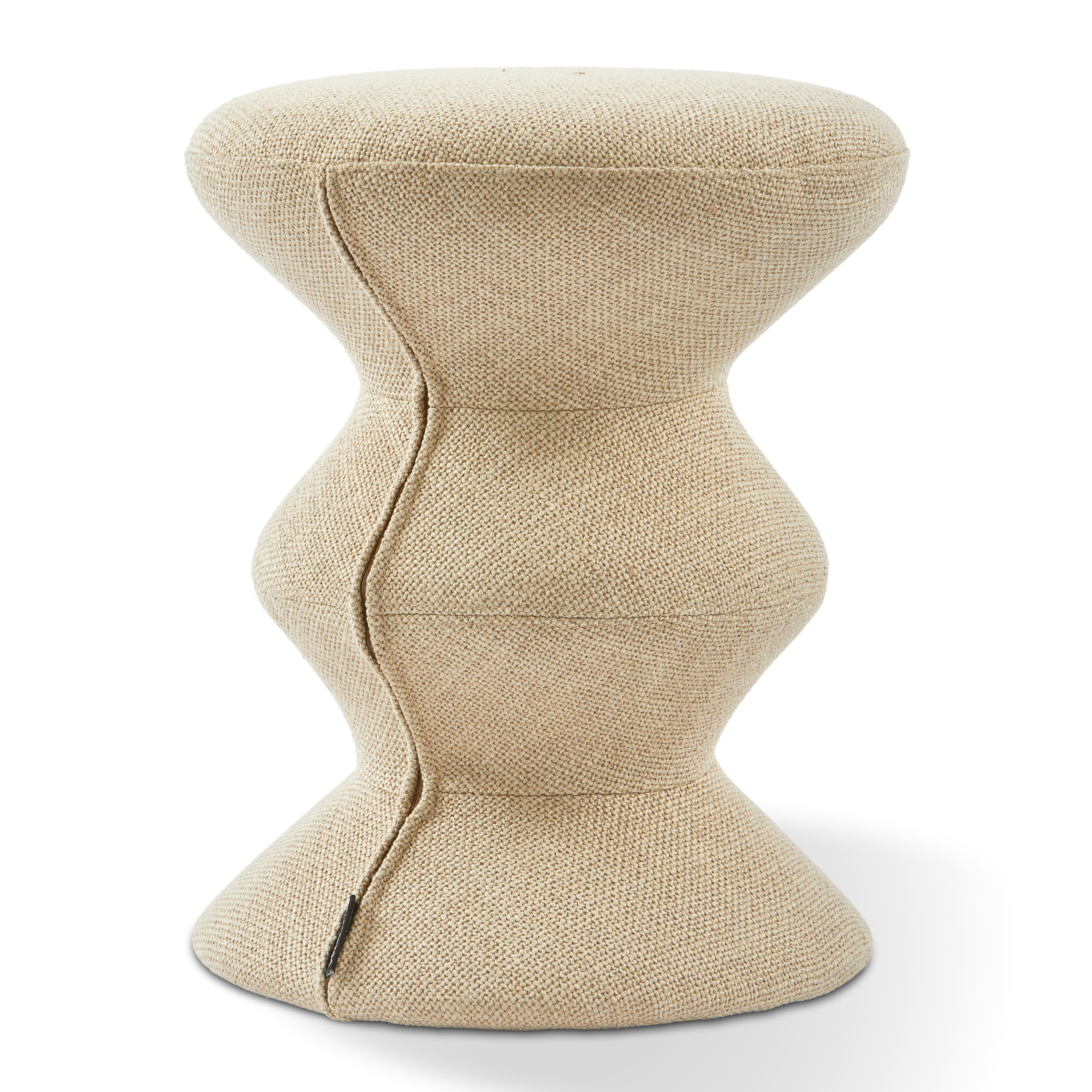 POLSPOTTEN Zig Zag Kruk - Beige