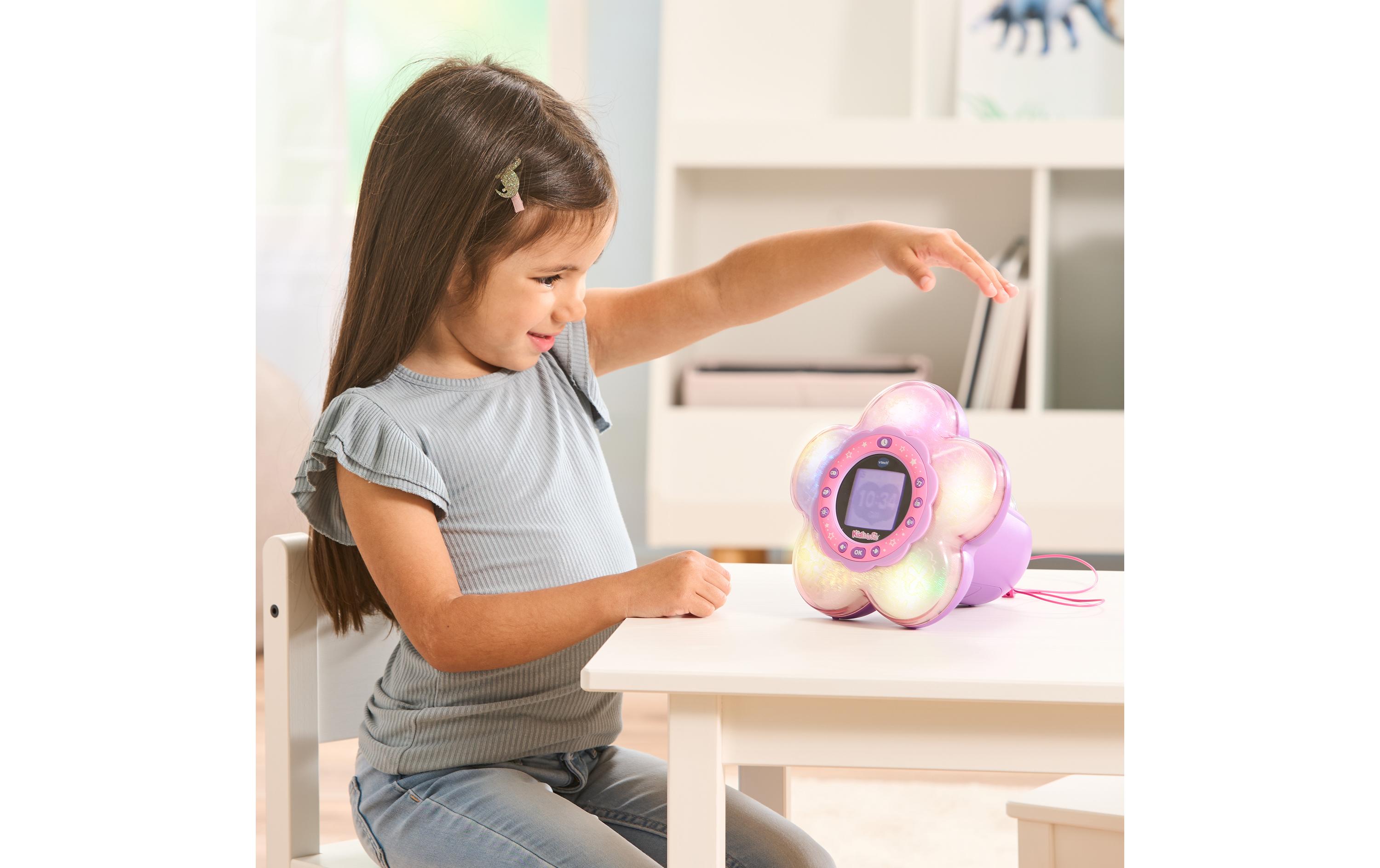 Kidimagic Galaxy Light -DE-Magischer Wecker mit farbenfrohen Lichtprojektionen und tollen Wahrsage-Funktionen sowie lustigen Spielen