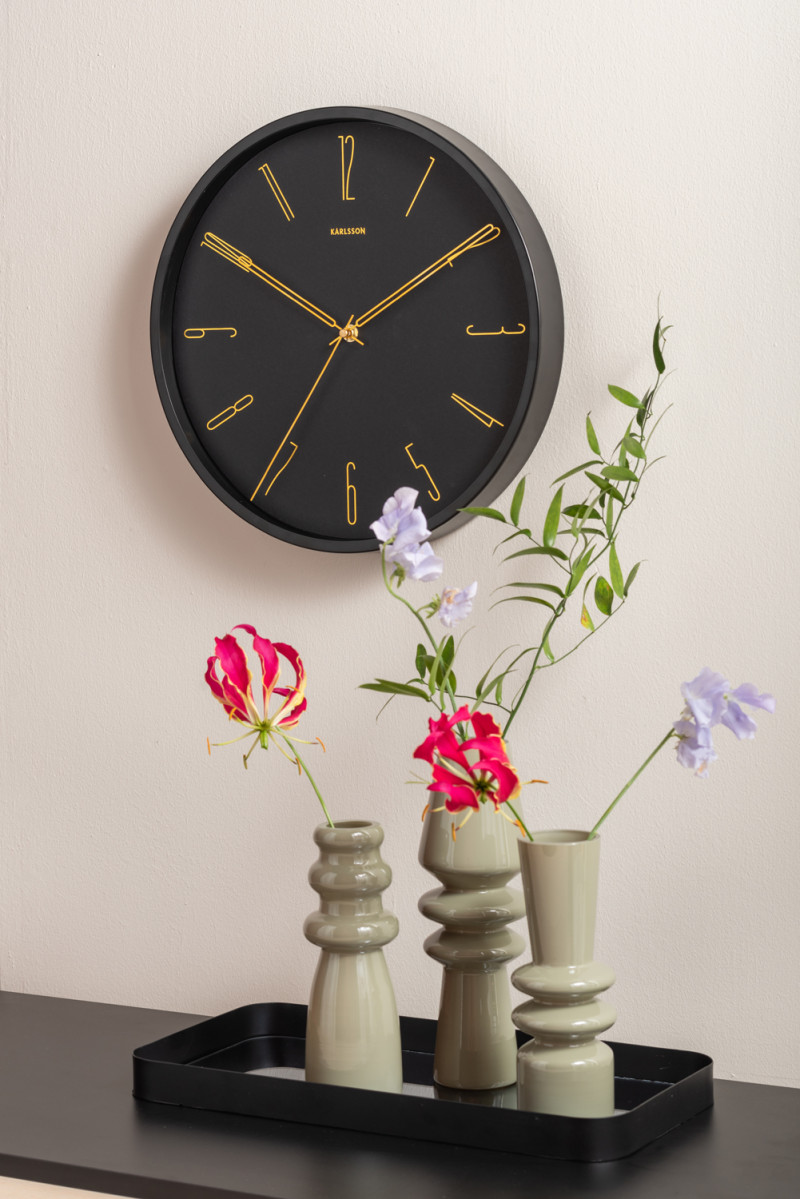 Wall Clock Belle Numbers KA5898BK Black