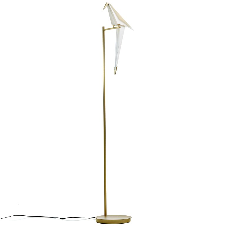 Moooi Perch Light vloerlamp LED messing/wit