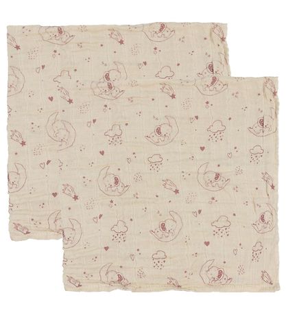 Pippi Baby Spucktücher - 6er-Pack - 65x65 cm - Transparent Bliss