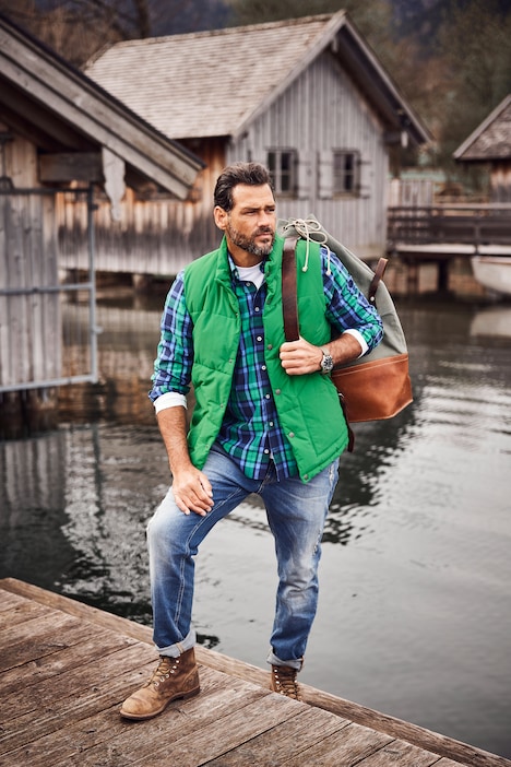 Karohemd, Langarm, Buttondown-Kragen, Modern Fit