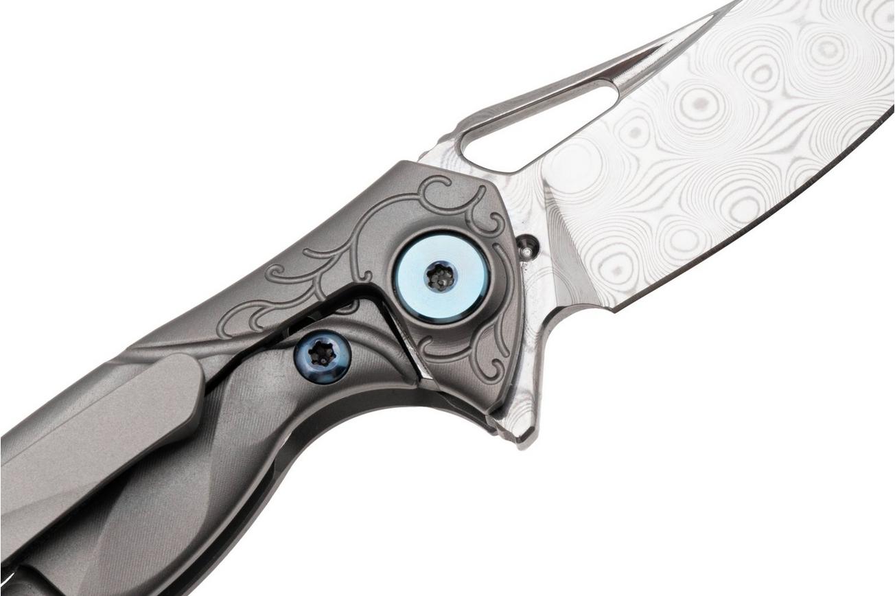 Rike Mini Hummingbird zakmes damascus, stonewashed