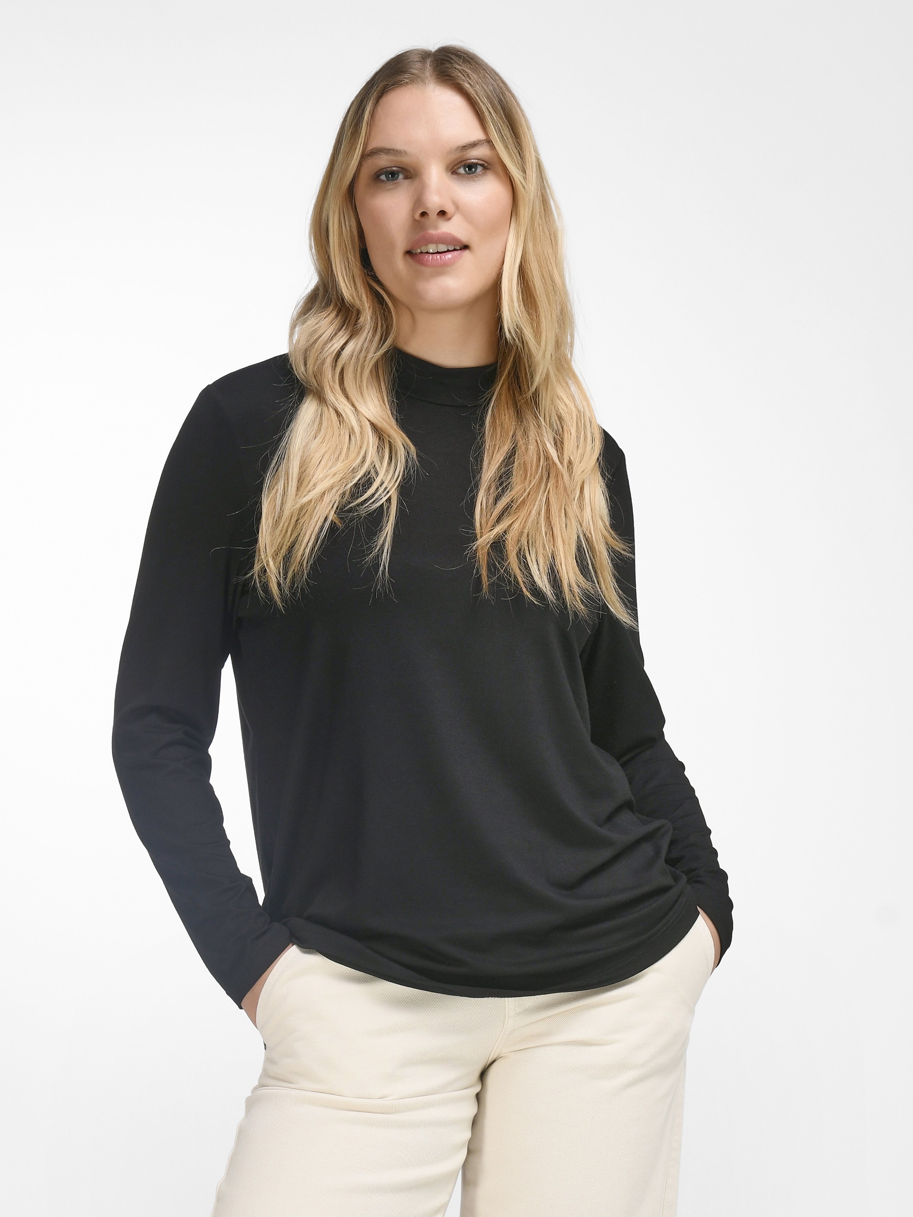 Shirt mit Stehkragen