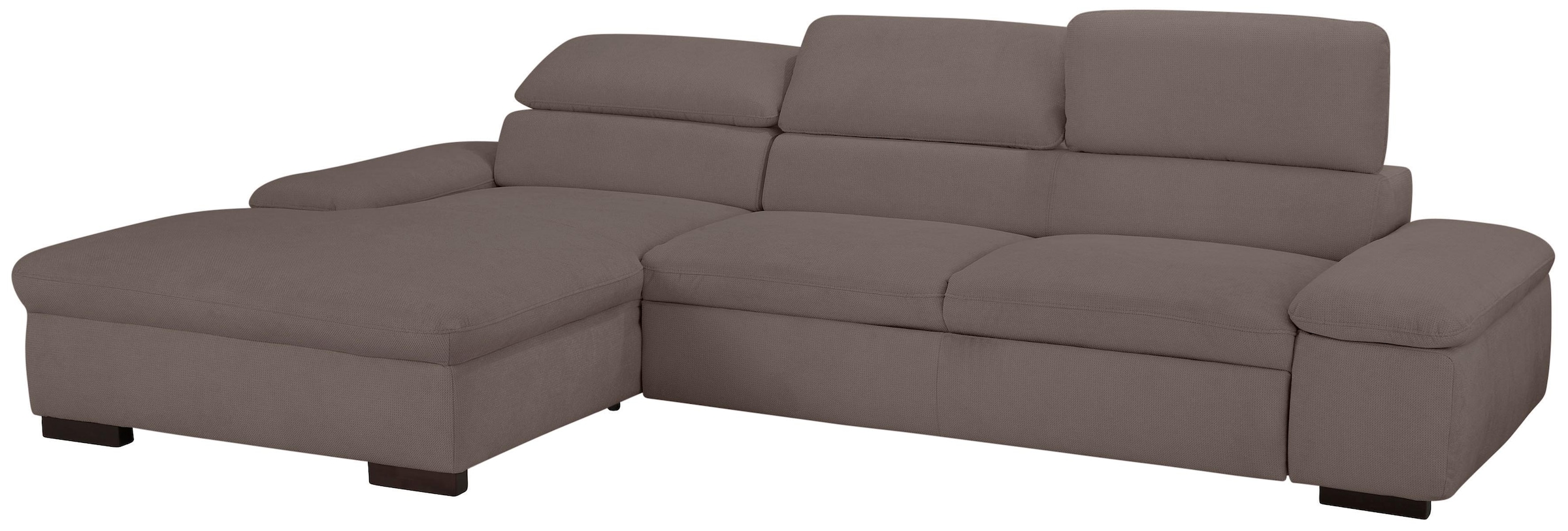 Home affaire Ecksofa »Alberto L-Form« mit Kopfteilverstellung, wahlweise mit Bettfunktion