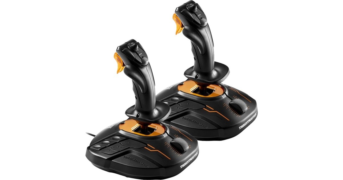 ThrustmasterT.16000M FCS Space Sim Duo joystick  (Zwart/oranje, PC)