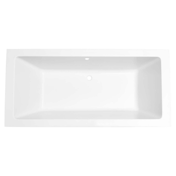 Marho Zephyra SQ inbouw duo lig bad 180 x 80 x 49 cm mat wit
