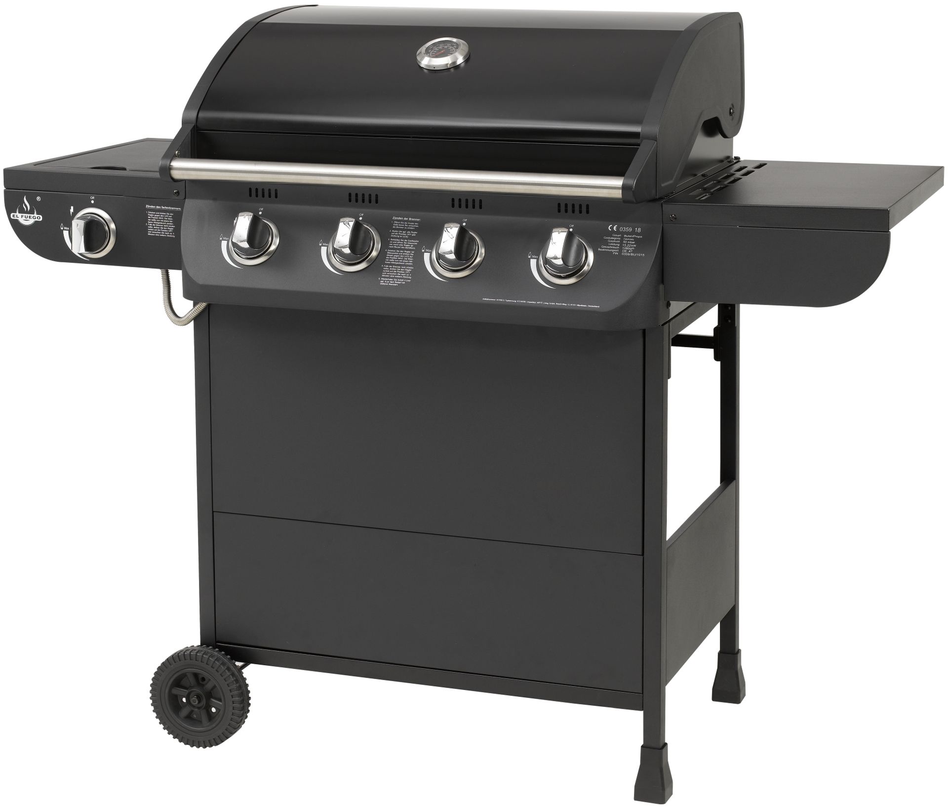 El Fuego Gasgrill Columbus 4+1