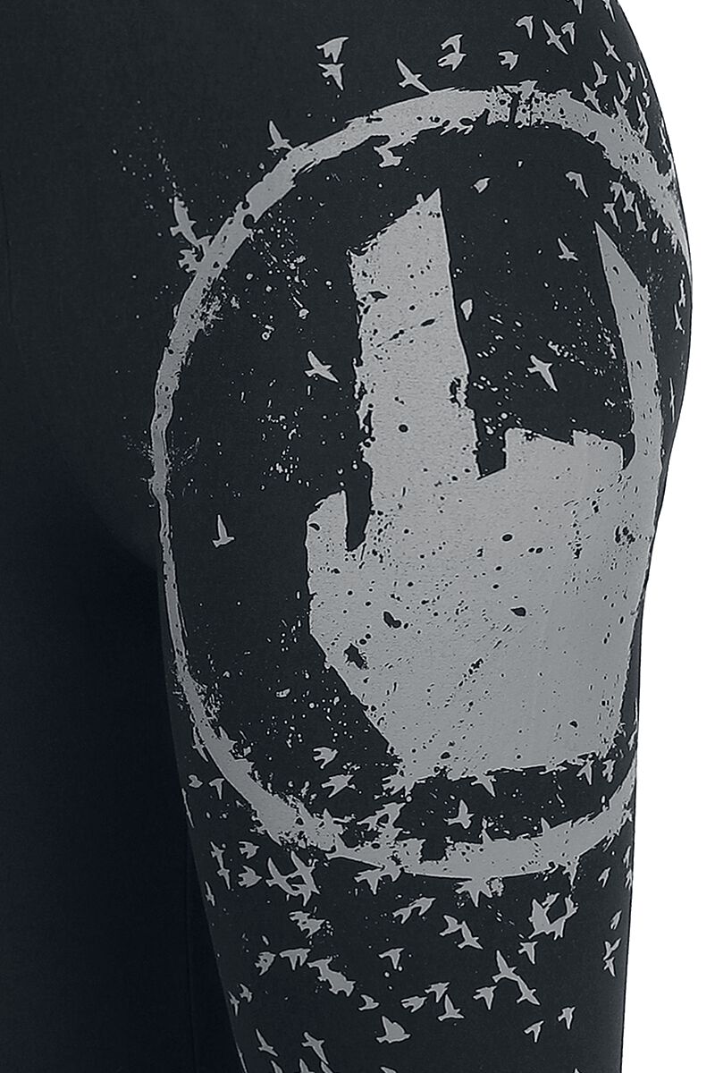 Leggings Noir Imprimé Rockhand | Collection EMP Stage Legging