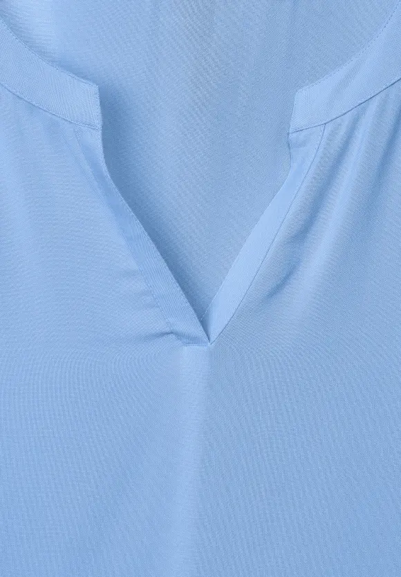 Viskosebluse - original blue