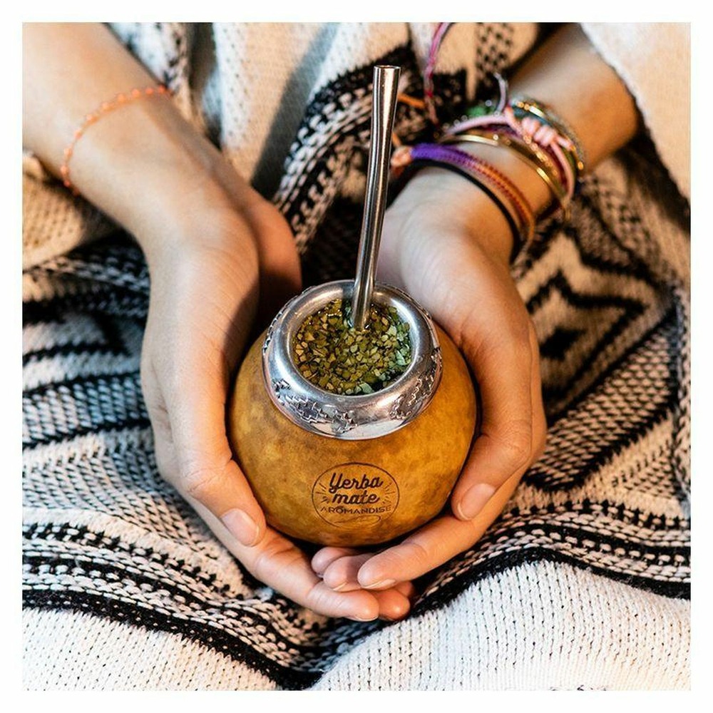 2 calebasses et bombillas pour maté