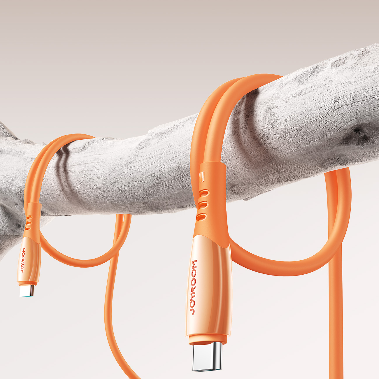 (1.2m) 60W USB C auf USB C Ladekabel Fast Charge Datenkabel - Orange