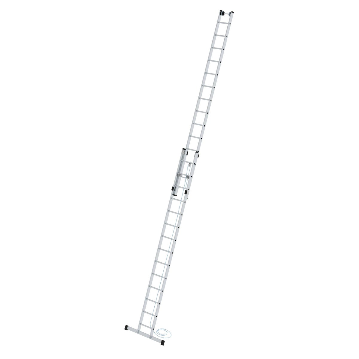 PROREGAL 2-delige sporttouwladder met standaard dwarsbalk, 2 x 14 sporten