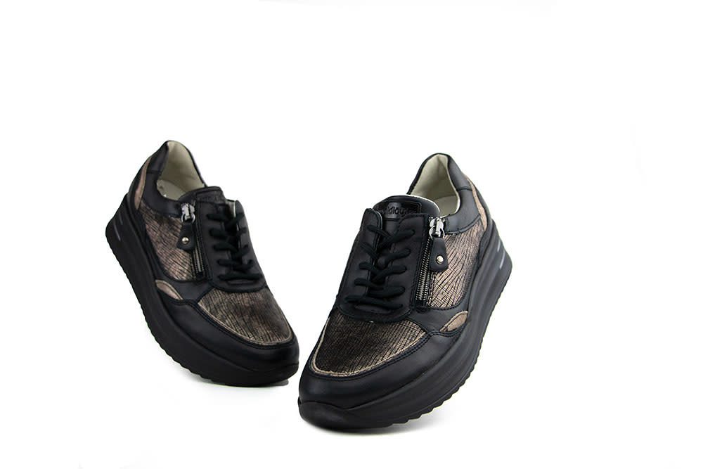 Waldlaufer Sneaker Arianna Schwarz Bronze