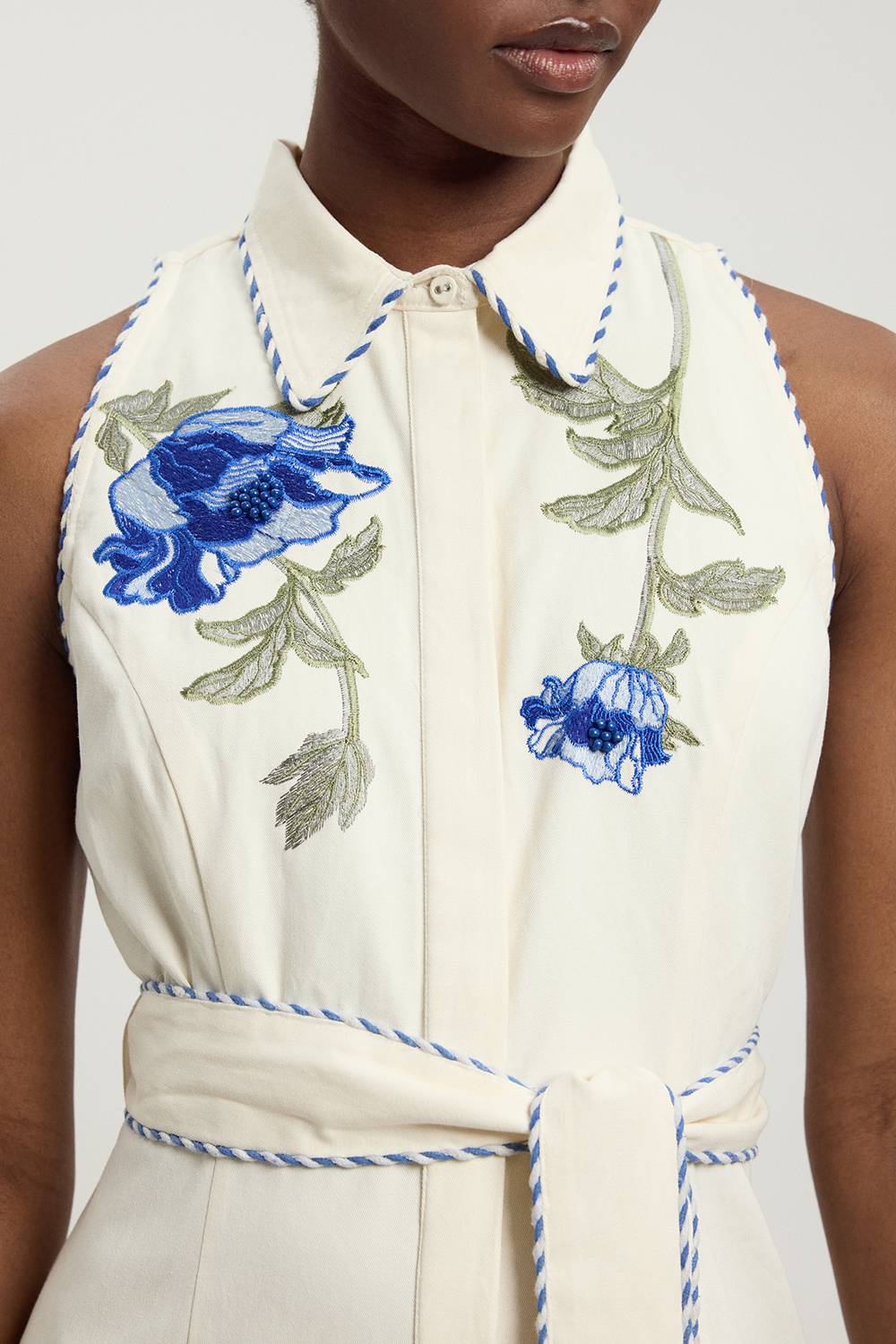 KarenMillen Robe Midi À Ceinture Avec Appliqués Floraux