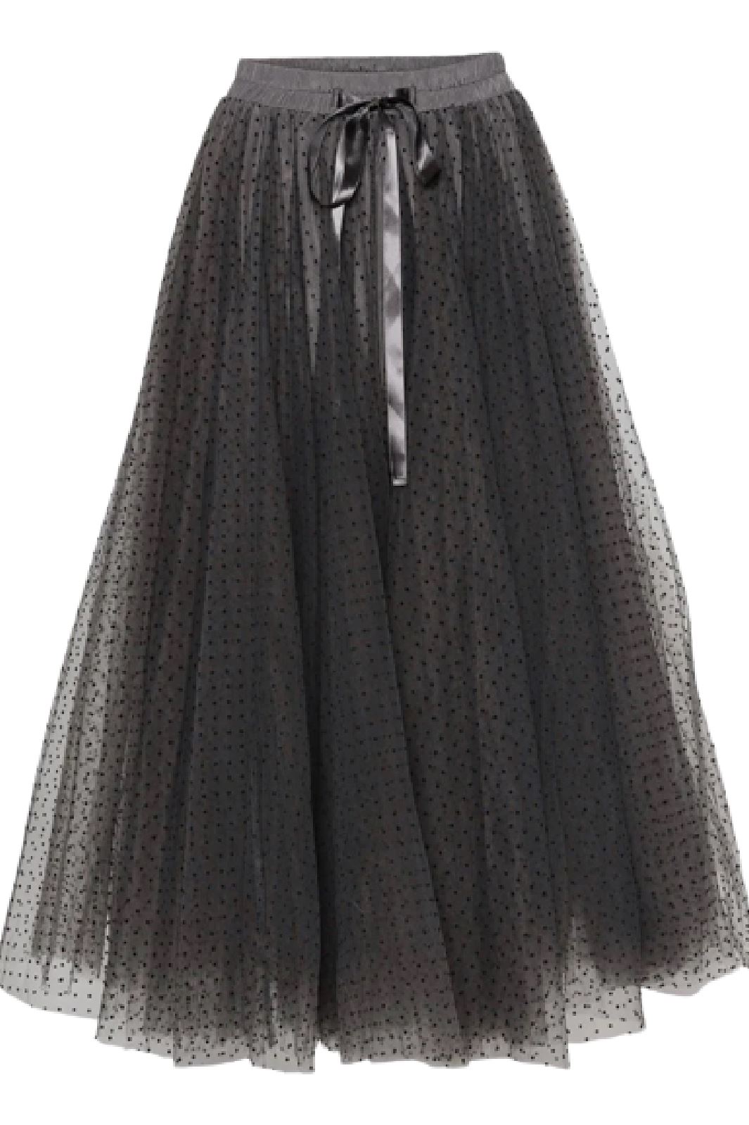 EMM Copenhagen Daisy Skirt grey with black dots