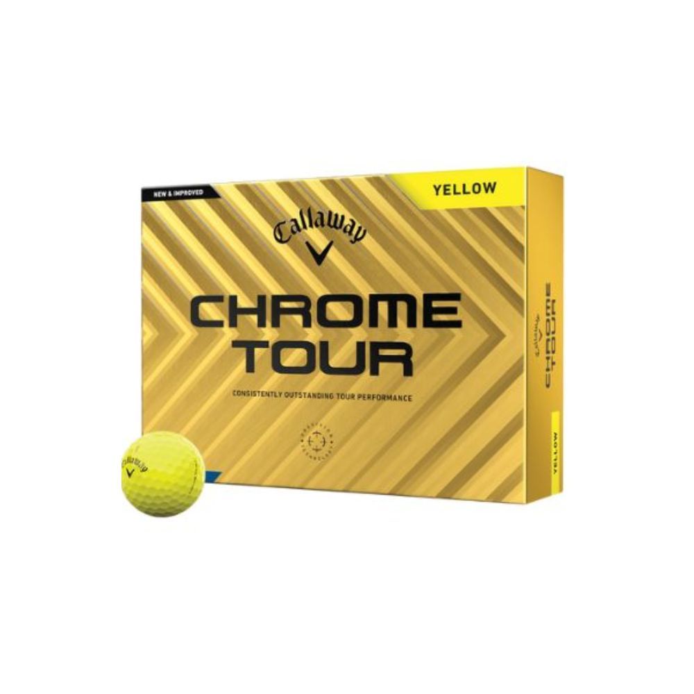 Chrome Tour Golfball Gul