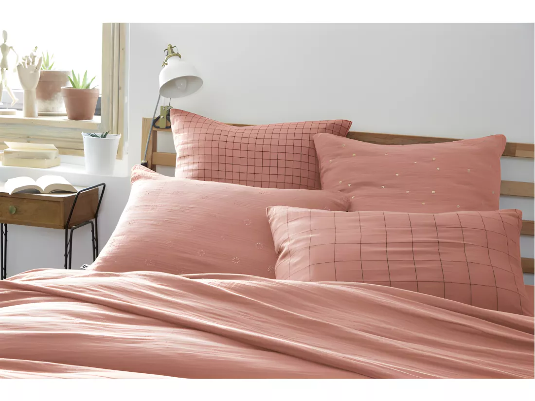 Taie d'oreiller Brodée Déco