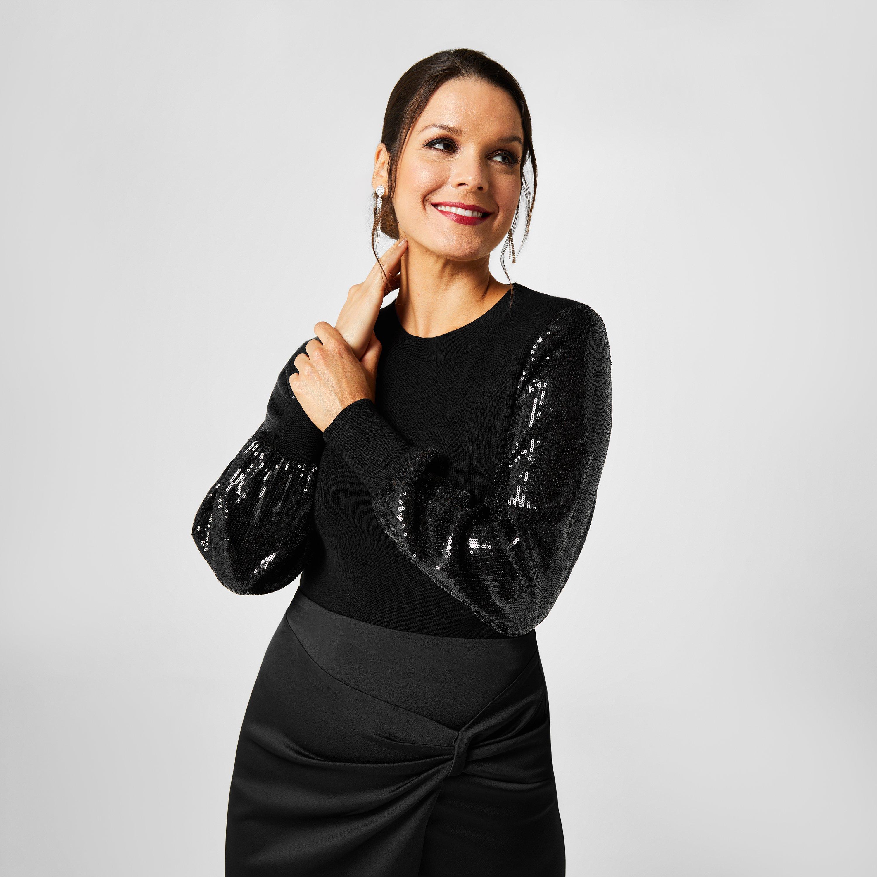 Biba Sequin Sleeve Jumper