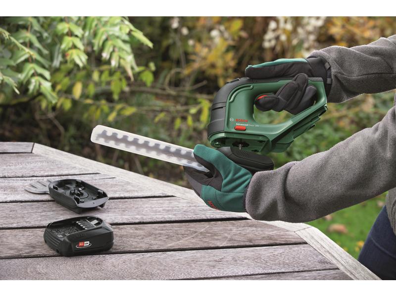 Bosch Akku-Gras-/Strauchschere Advanced Shear 18 V-10 Solo Handliche Akku-Schere für Gras-, Strauch- und Formschnitt