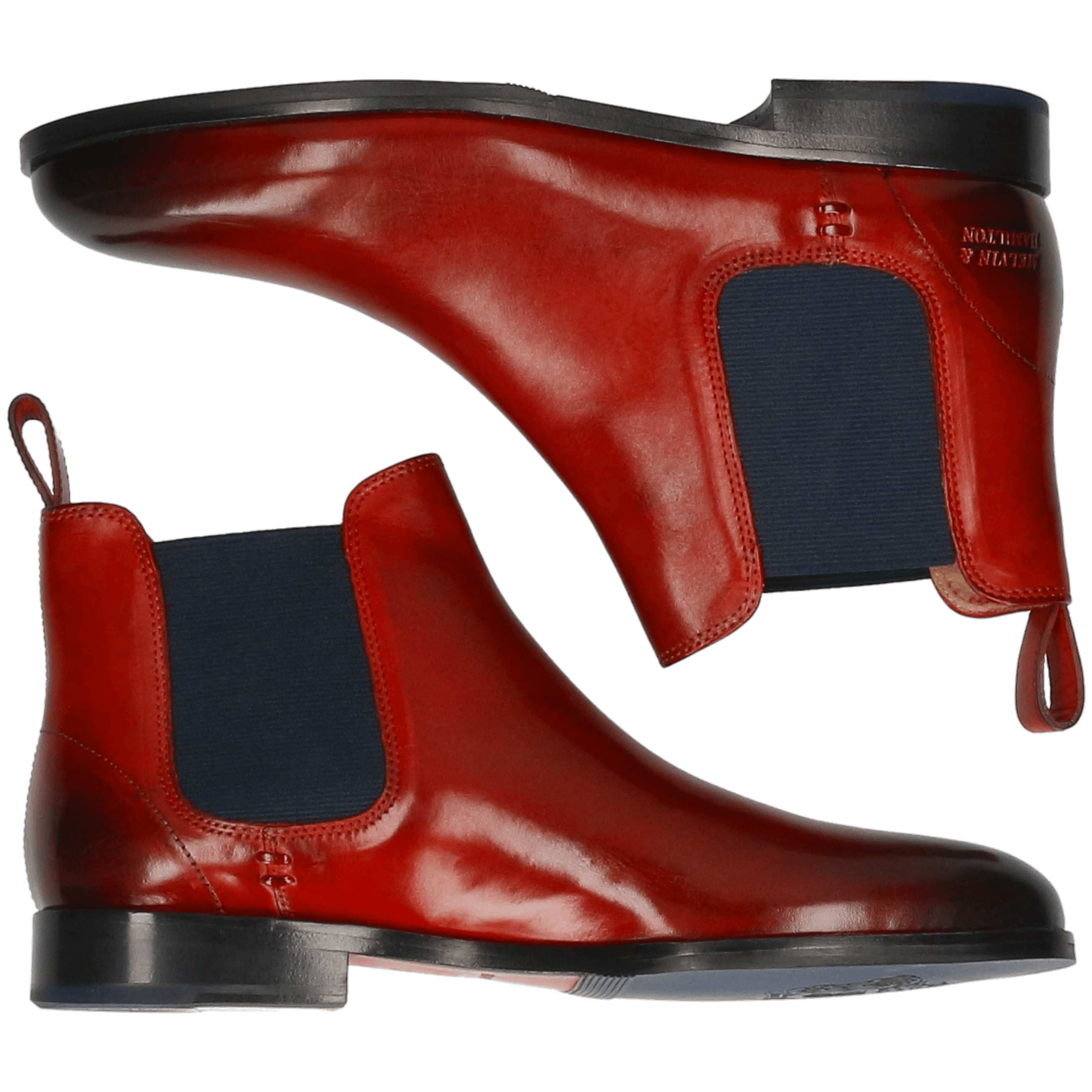 SUSAN 10 - Bottines à talon plat | Rouge