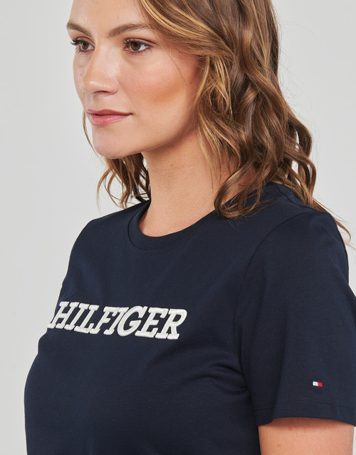 Tommy Hilfiger - REG MONOTYPE EMB C-NK SS - Marine