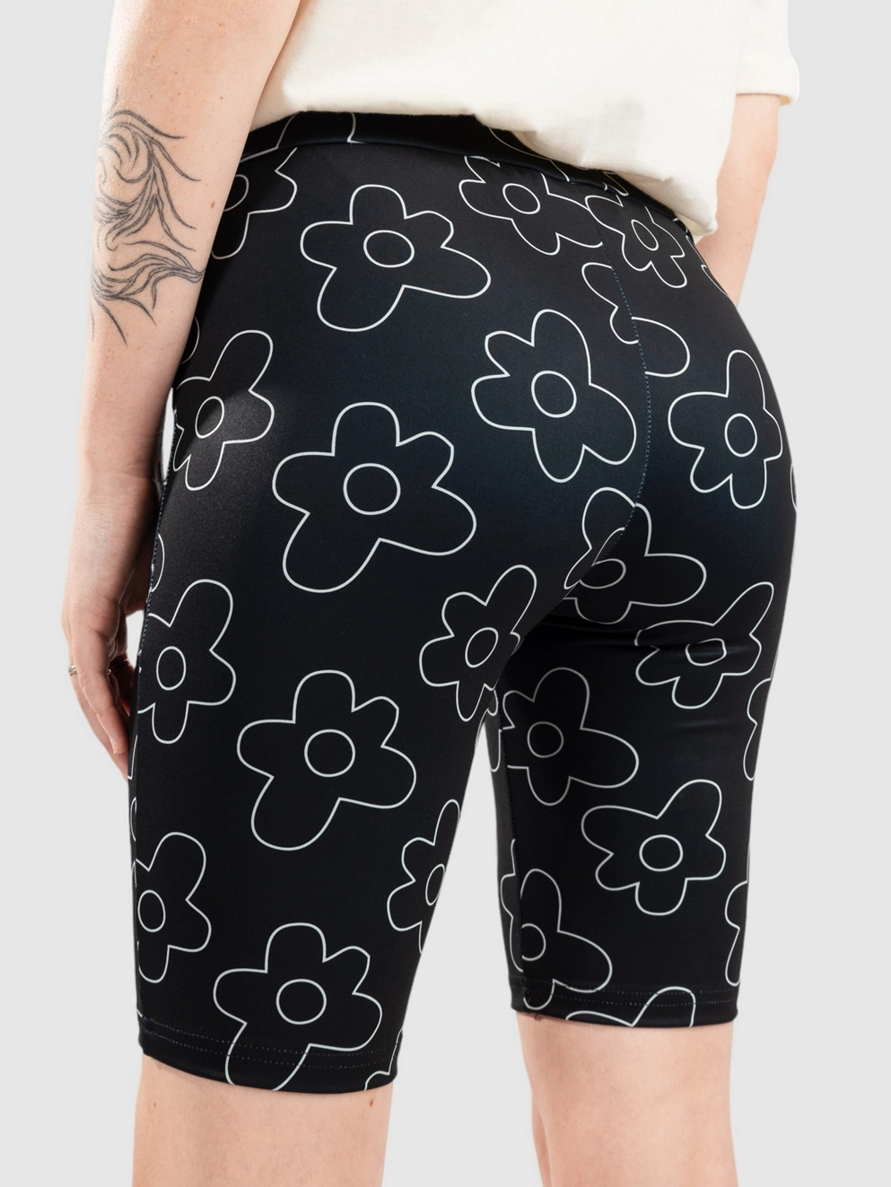 Urban Classics High Waist Aop Tech Cycle Shorts blackflower