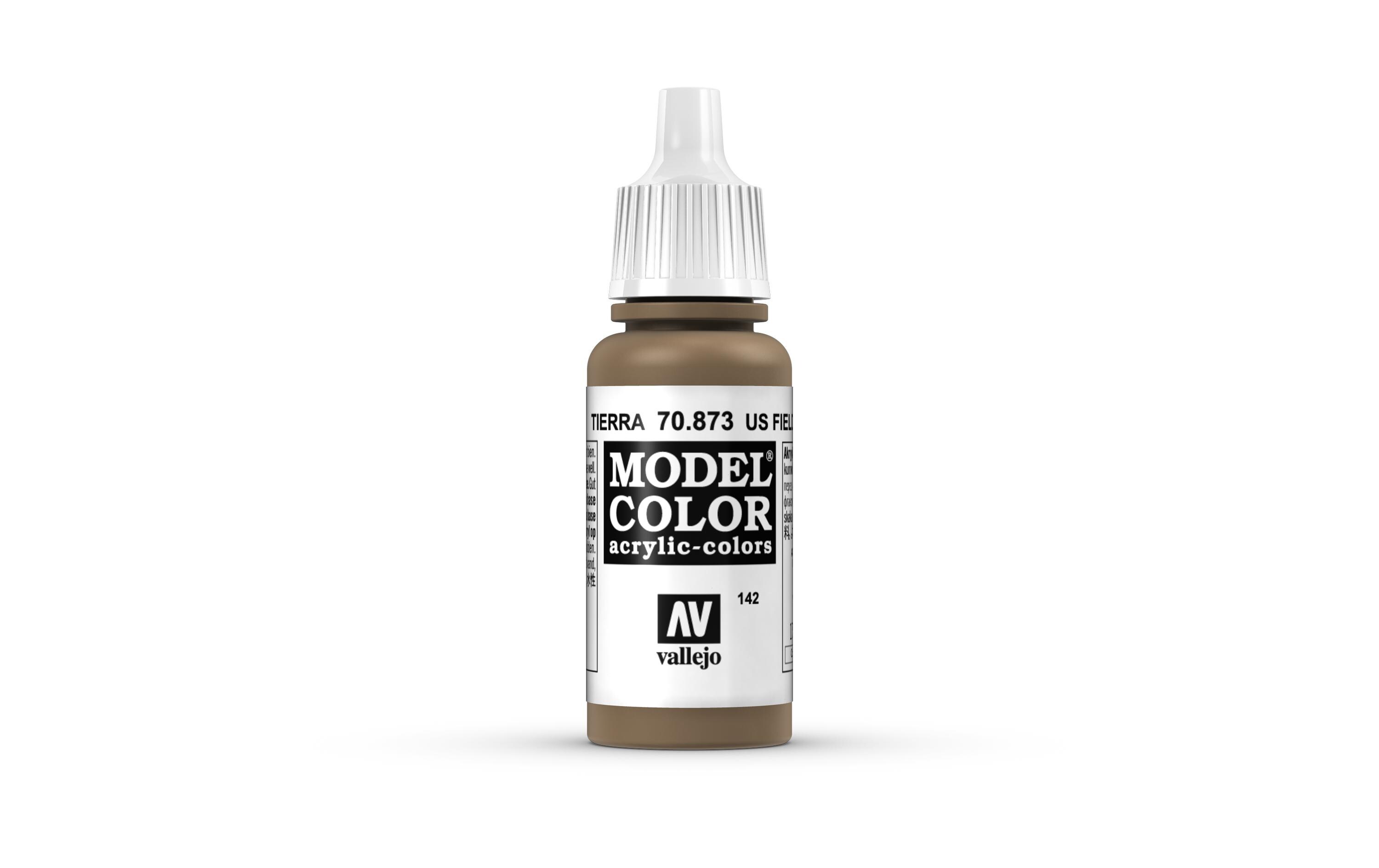 Acrylfarbe Matt, US Field Drab 17 mlModel Color Us Field Drab