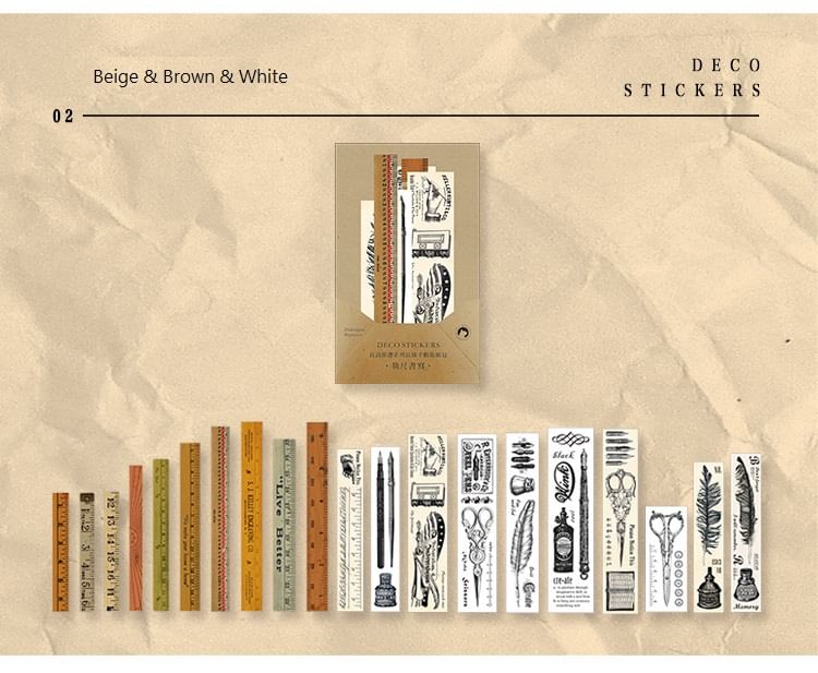 Baburu - Vintage Print Sticker (Diverse ontwerpen)