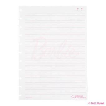 Folhas Pautadas Grandes 90g Barbie™ Pink para Caderno Inteligente