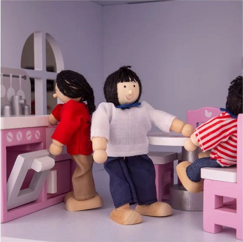 Tidlo - Houten Poppenhuis Meubels - Keuken - 9 Delen