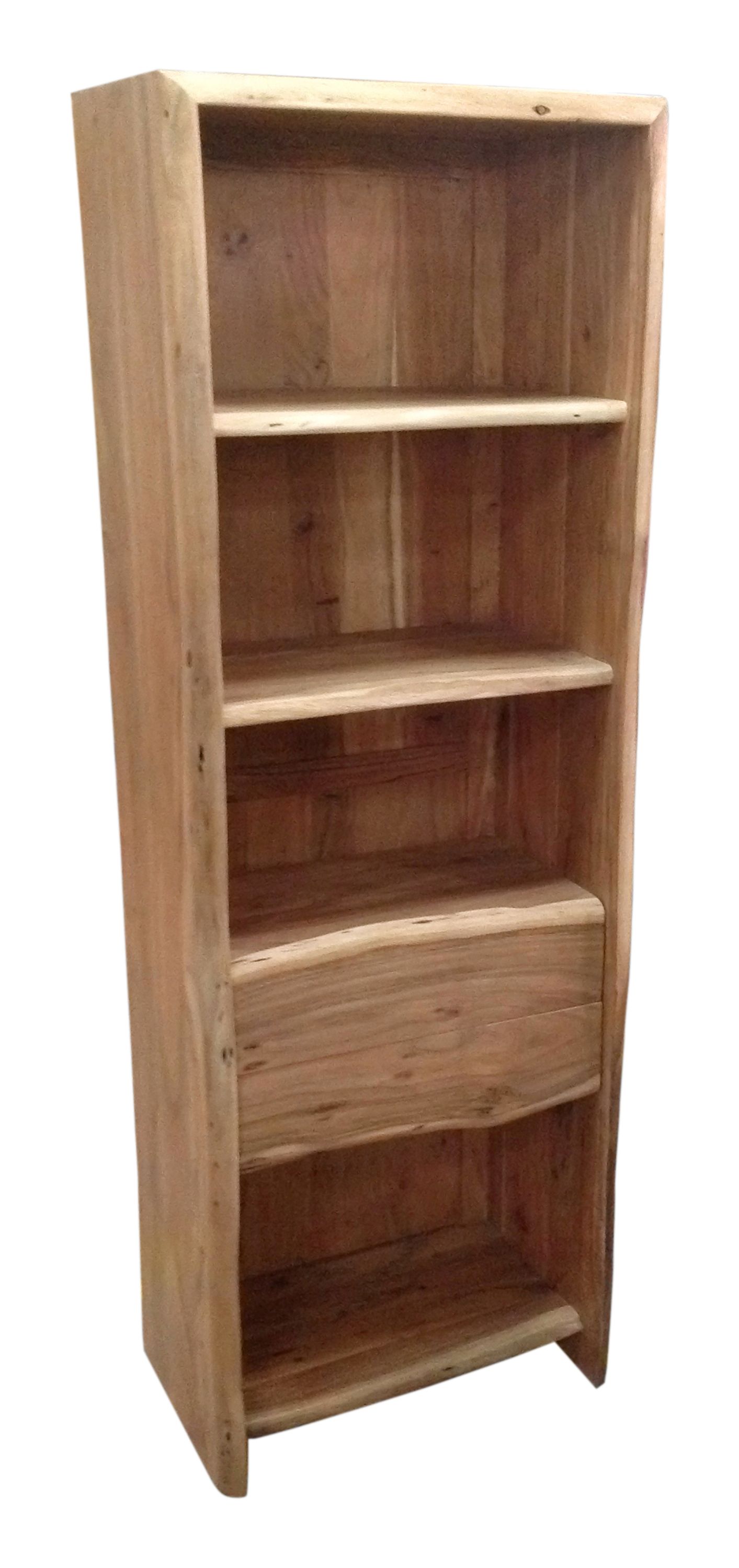 Standregal Albera Akazie natur Bücherregal Wohnzimmer Esszimmer Regal Ablage