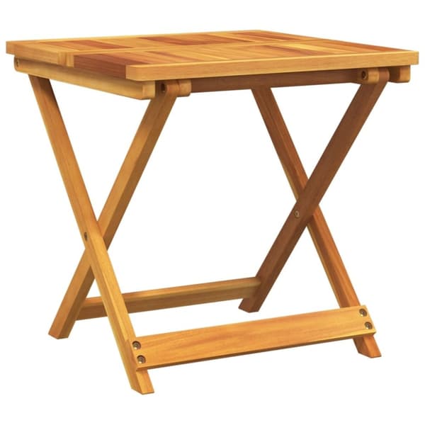 vidaXL Sammenleggbart hagebord 50x50x50 cm heltre akasie